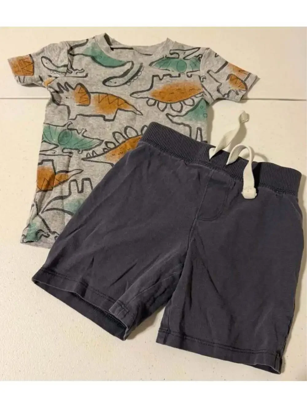 Old Navy 2T Dinosaur Shirt and Shorts Set